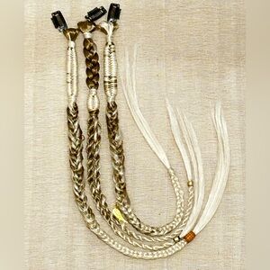 Clip-In Festival Braids 3Pc.  Viking Braids Boho Braids Festival Hair